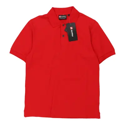 Lotto Polo Shirt - Medium Red Cotton