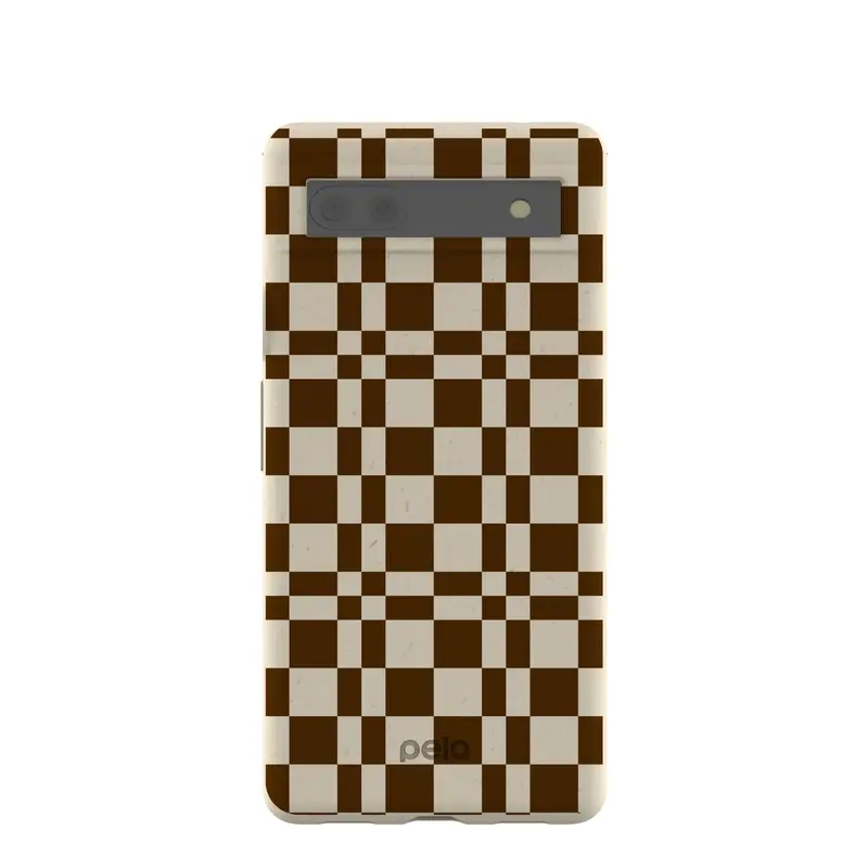 London Fog Chestnut Checkers Google Pixel 6a Case