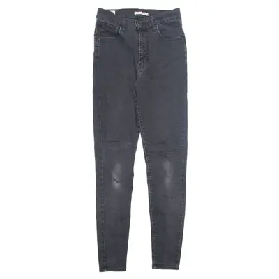 LEVI'S Big E Mile High Jeans Black Denim Slim Skinny Womens W30 L32