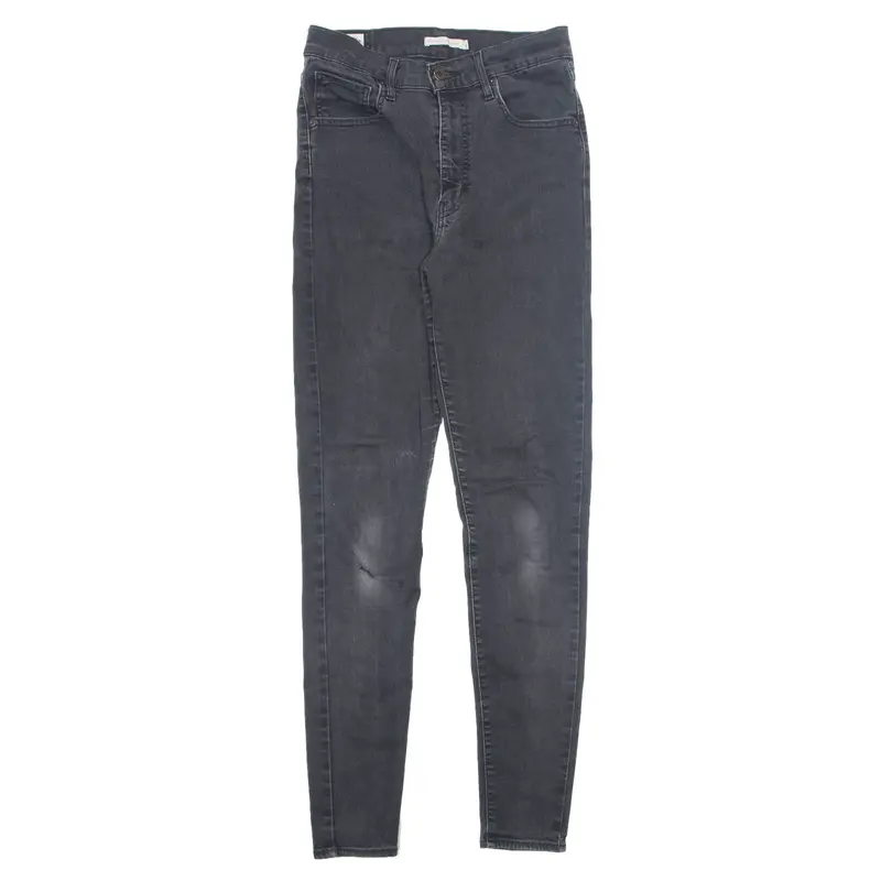 LEVI'S Big E Mile High Jeans Black Denim Slim Skinny Womens W30 L32