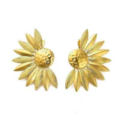 Sunflower 304 Stainless Steel Stud Earrings for Women