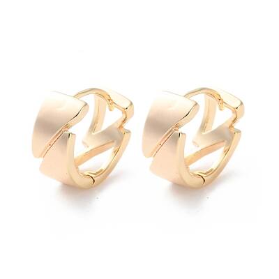 Rack Plating Brass Hoop Earrings