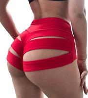 Tankaneo Women's Yoga Shorts Cut Out Scrunch Booty Hot Pants High Waist Gym Workout Active Butt Lifting Sports Leggings