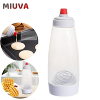 MIUVA Handheld Mixture Bottle, 1 Count Batter Stirrer Bottle with Stirring Ball, Baking Tool for Home Kitchen, Kitchen Access...