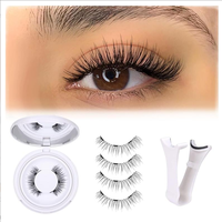 Magnetic Eyelashes Magnetic Lashes with Applicator No Glue or Eyeliner Clear Band Lashes Wispy Magnetic Eyelashes Look Like L...