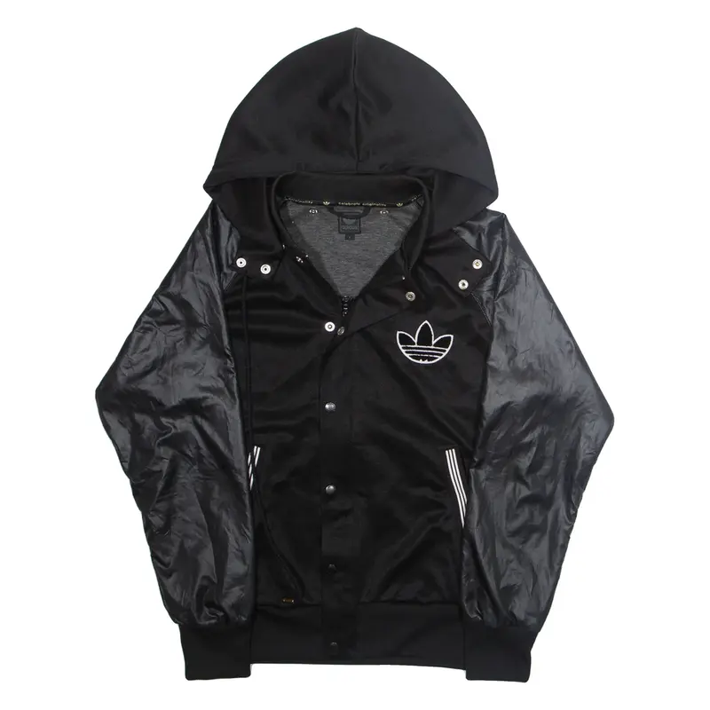 ADIDAS Mens Track Jacket Black Hooded S