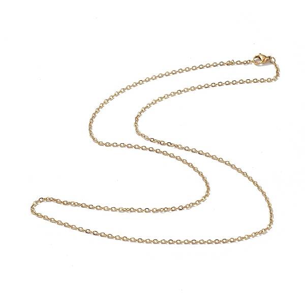 Ion Plating(IP) 304 Stainless Steel Cable Chain Necklace for Men Women