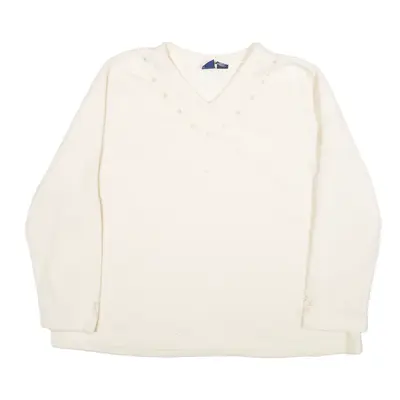 BASIC EDITIONS Fleece Cream Womens 2XL