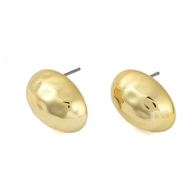 Oval CCB Plastic Stud Earrings for Women