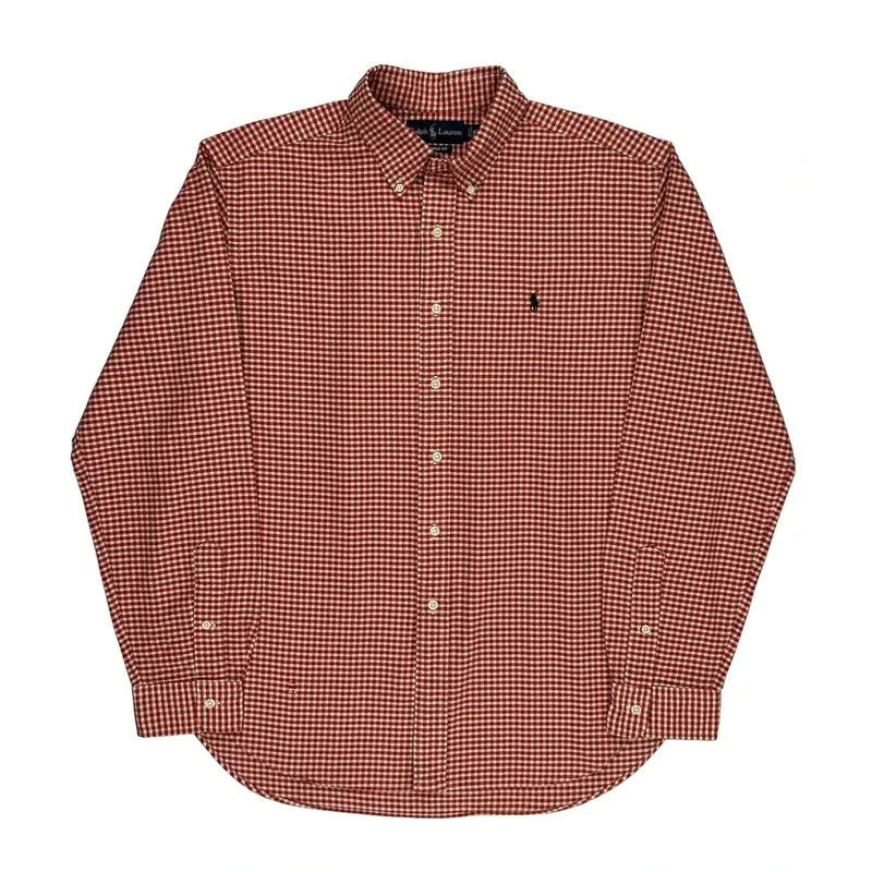 Ralph Lauren Checked Shirt - XL Red Cotton | Size: x-large
