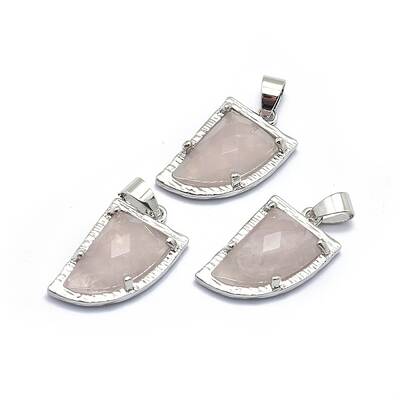 Natural Rose Quartz Pendants