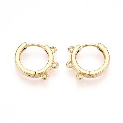 Brass Hoop Earring Finding