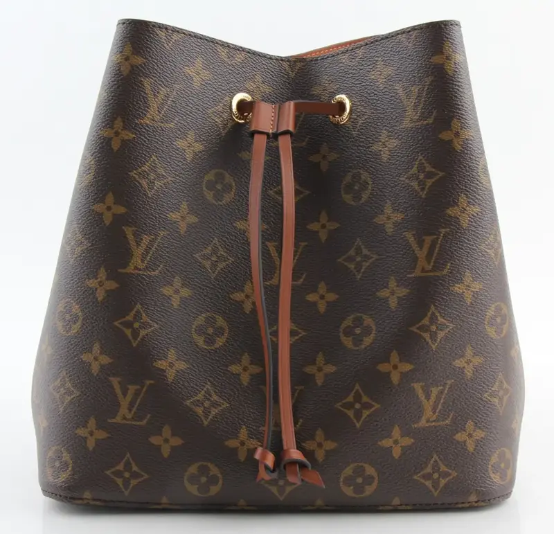 Pre-owned Louis Vuitton Coated Canvas Shoulder Bags Monogram NeoNoe MM Caramel Monogram