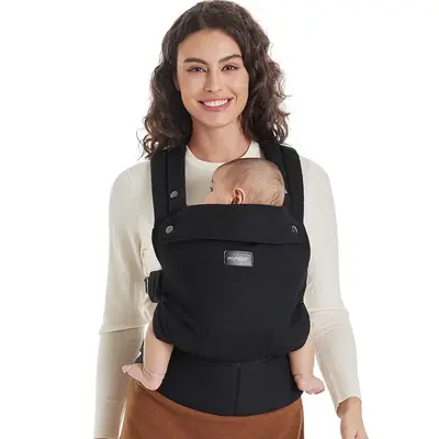 Momcozy Baby Carrier - Ergonomic, Cozy and Lightweight Carrier for 7-44lbs, Effortless to Put On, Ideal for Hands-Free Parent...