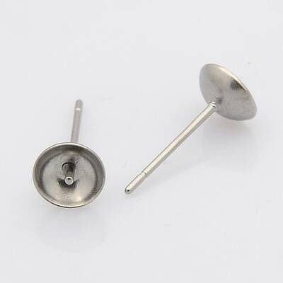 Tarnish Resistant 304 Stainless Steel Stud Earring Findings