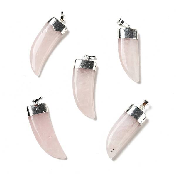 Natural Rose Quartz Pendants
