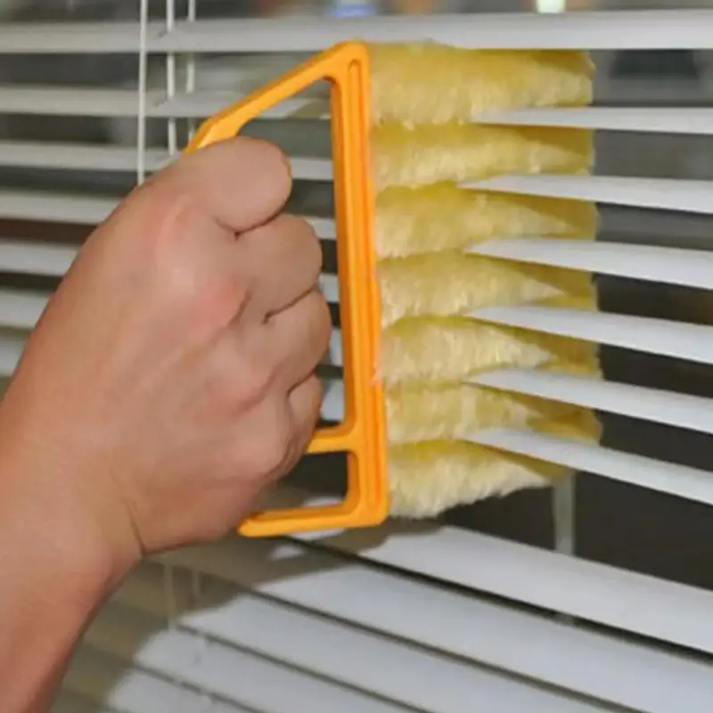 1 Piece Generic Washable Multifunction Cleaning Window Blinds Brush, Portable Home Air Conditioning Cleaner Duster, Household...