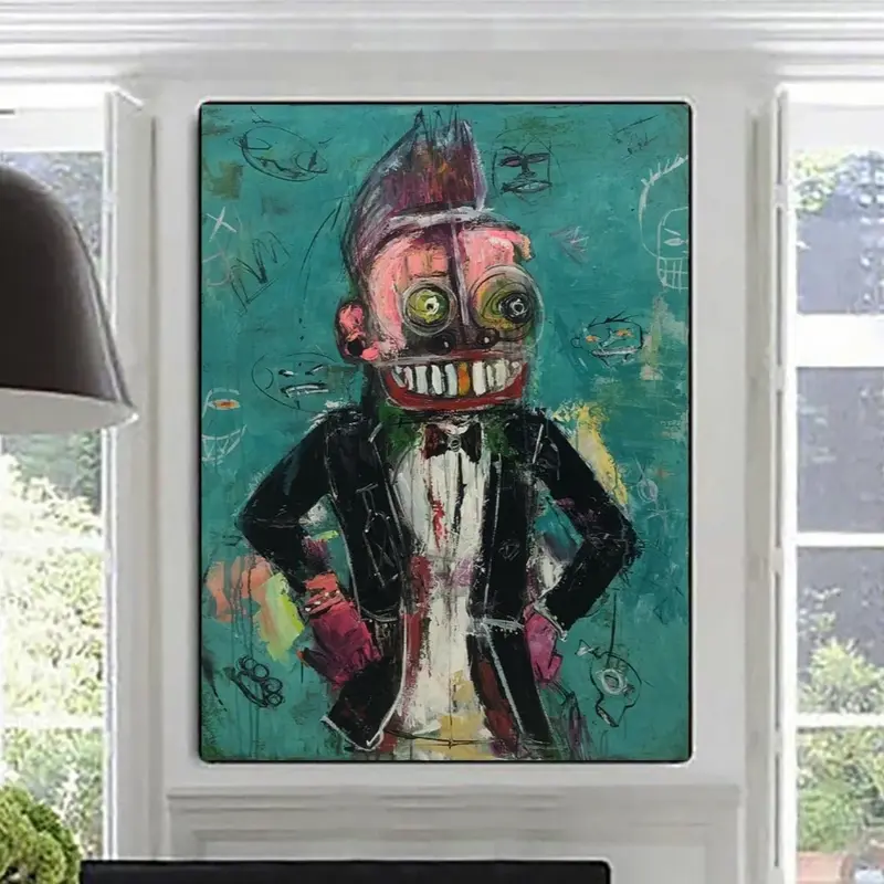 Abstract Graffiti Street Art Urban Paintings on Canvas Extra Large Painting Art Figurative Painting Abstract Oversized Painti...