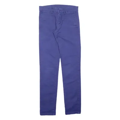 CARHARTT Workwear Womens Trousers Purple Slim Tapered W29 L32