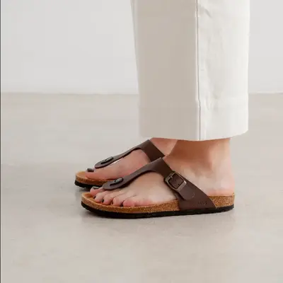 Malaga Vegan Leather Cork Sandal - Brown | Select Size: 8 US (39EU) | Color: Brown