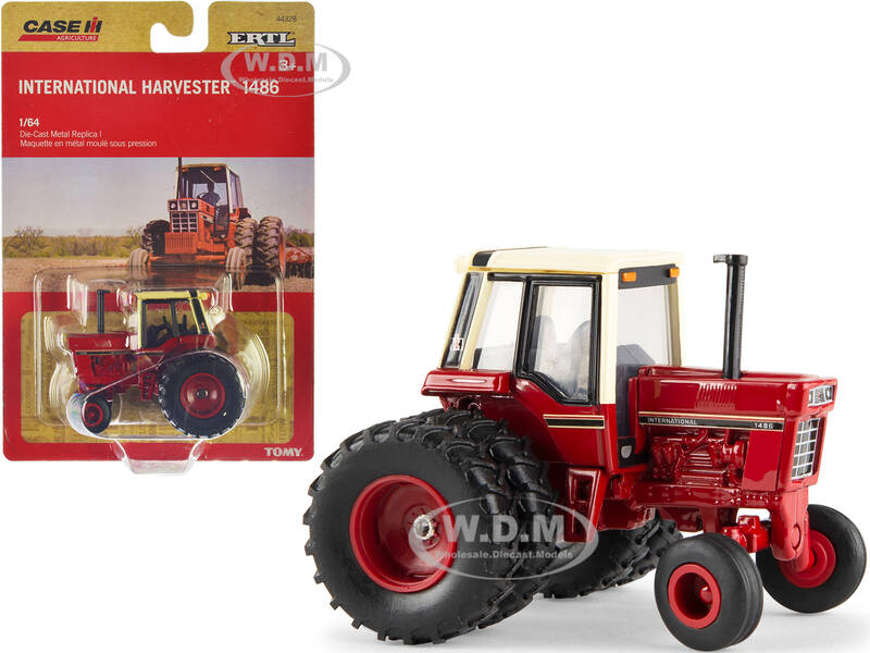 International Harvester 1489 Tractor with Dual Wheels Red with Cream Top \