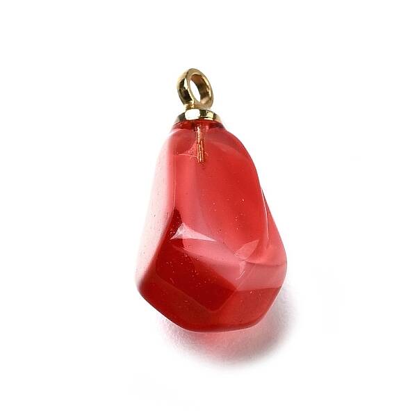 Brass Acrylic Pendants