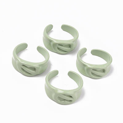 Spray Painted Alloy Cuff Rings
