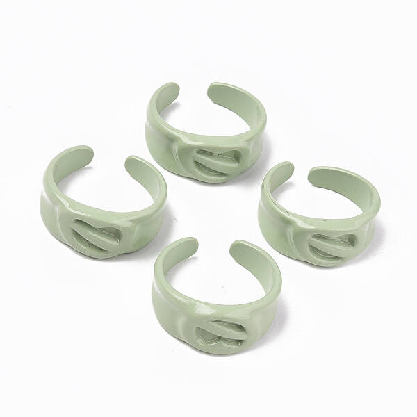 Spray Painted Alloy Cuff Rings