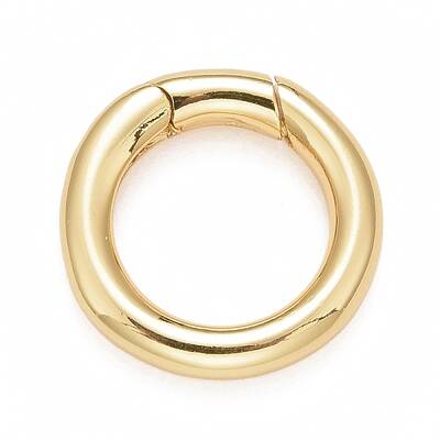 Rack Plating Brass Spring Gate Rings