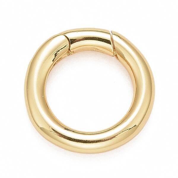 Rack Plating Brass Spring Gate Rings