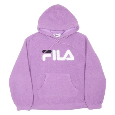 FILA Fleece Womens Purple Hoodie M