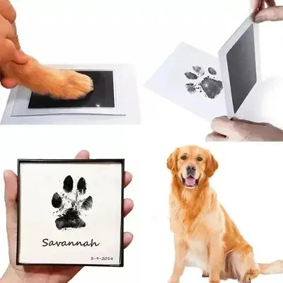 Pet Paw Print Ink Pad, 3 Counts/set Creative Pet Memorial Supplies, Dog & Cat Accessories, Pet Supplies, Best Gift for Pet Lo...