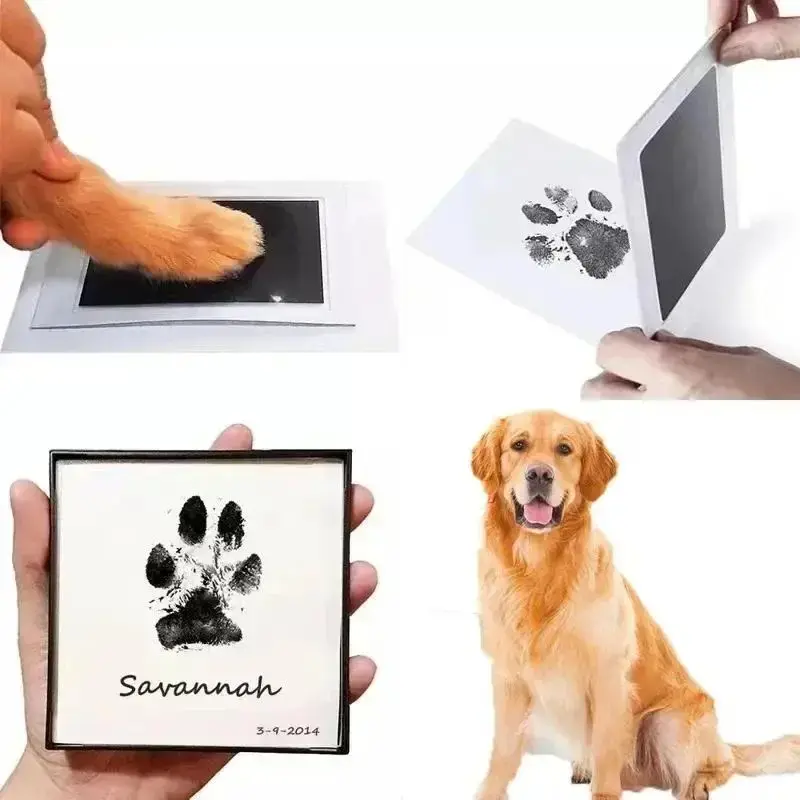 Pet Paw Print Ink Pad, 3 Counts/set Creative Pet Memorial Supplies, Dog & Cat Accessories, Pet Supplies, Best Gift for Pet Lo...