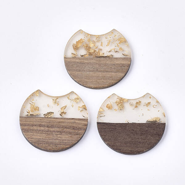 Resin & Walnut Wood Pendants