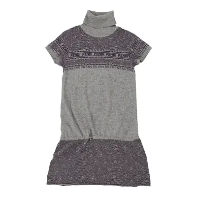 12 Years Fendi Jumper Dress - Medium Grey Wool Blend | Size: medium