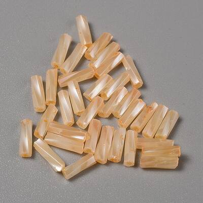 Opaque Colours Glass Twist Bugle Beads