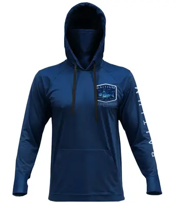 Baitium Fishing Shirts - Hooded UPF 50 Long Sleeve with Gaiter - Premium Outdoor Wear, Sun Protection, Lightweight, Breathabl...