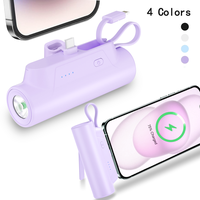 5000mAh Mini Ultra Compact Portable Phone Charger Battery Power Bank 22.5W PD Fast Charging Adjustable Stand for iPhone Andro...