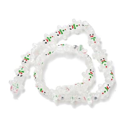 Christmas Handmade Lampwork Beads Strands