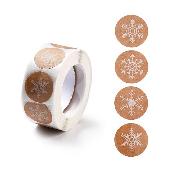 Flat Round Roll Stickers