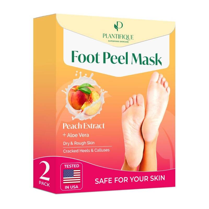 Foot Peel Mask for Dead Skin & Calluses – Exfoliating Foot Peeling Mask for Cracked Heels