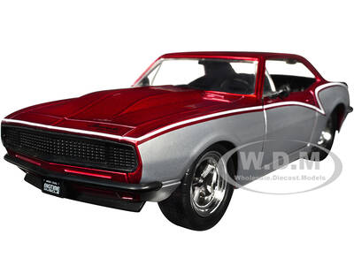 1967 Chevrolet Camaro Candy Red and Silver Metallic \