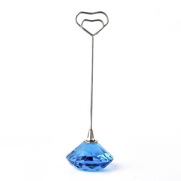 Diamond Shape Glass Name Card Holder