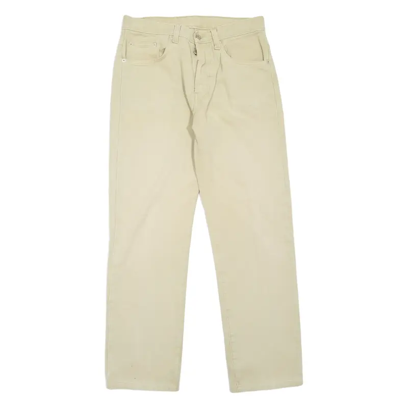EFFECTIF Mens Jeans Beige Regular Straight W30 L30