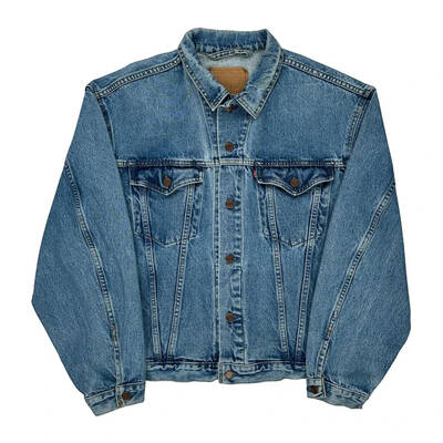 Levis Denim Jacket - Medium Blue Cotton