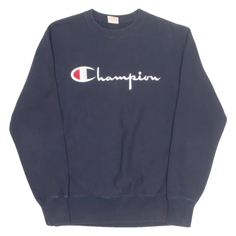 CHAMPION REVERSE WEAVE Mens Sweatshirt Blue Crew Neck M