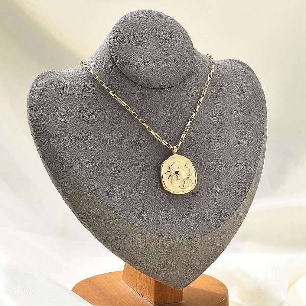 304 Stainless Steel Constellation Pendant Necklaces