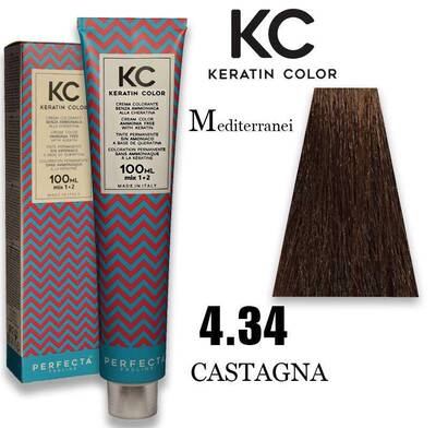 Kc keratin cream color 100ml 4.34