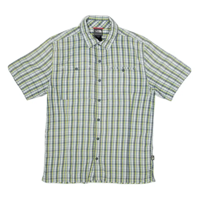 THE NORTH FACE Mens Shirt Green Check S
