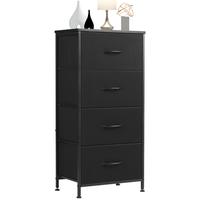 【Deal】Sweet Furniture S - Dresser for Bedroom, Storage Drawers, Skinny Fabric Storage Tower with 4 Drawers